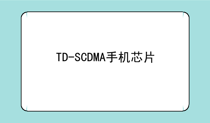 TD-SCDMA手机芯片