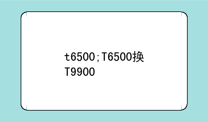 t6500;T6500换T9900