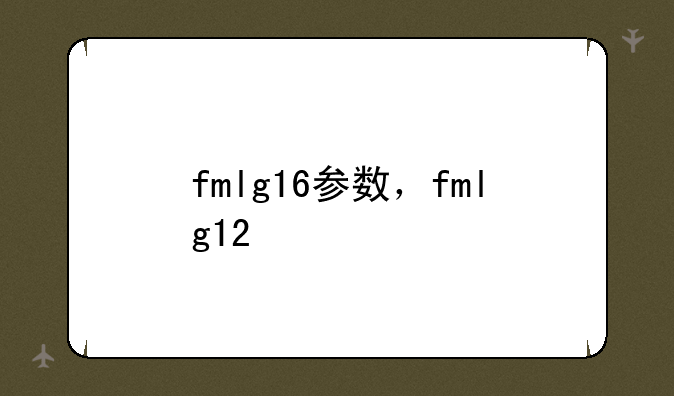 fmlg16参数，fmlg12