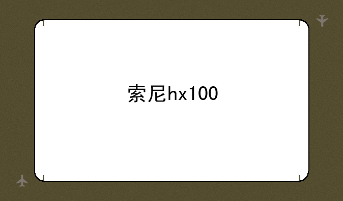 索尼hx100
