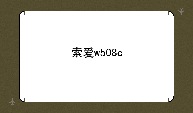 索爱w508c