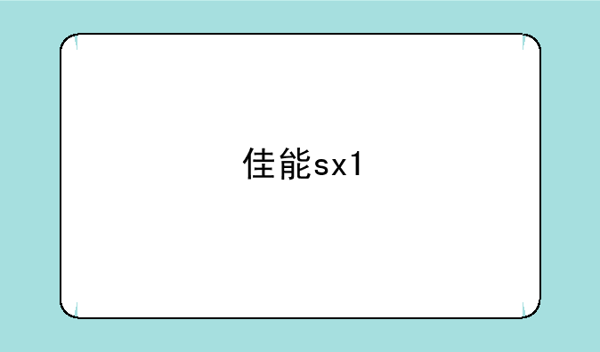 佳能sx1