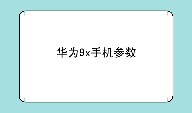 华为9x手机参数