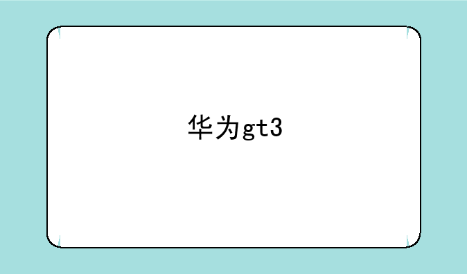 华为gt3